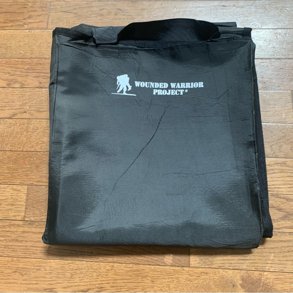 Wounded Warrior Project 56" X 48" Stadium Throw Blanket  - Black NEW!!